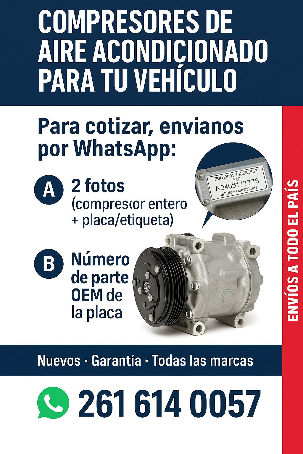 ¿Cómo identificar el compresor que necesito?
