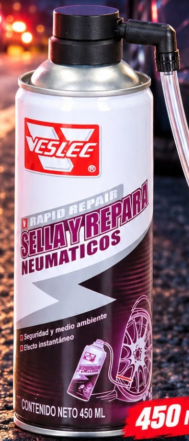 Sella e Infla Neumáticos Veslee VSL-45 - 450 ml