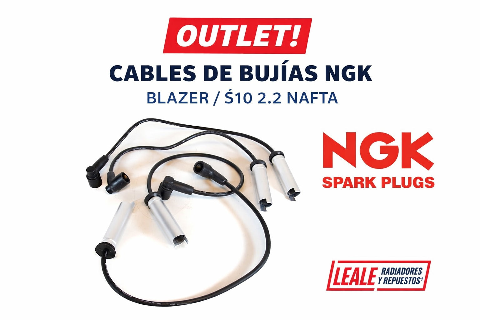 OUTLET! CABLES DE BUJÍAS NGK SC-G77  BLAZER / S10 2.2 NAFTA