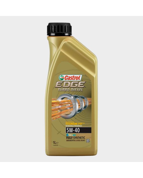 LUBRICANTE CASTROL EDGE 5W40 TURBO DIESEL X 1 LITRO 100% SINTETICO
