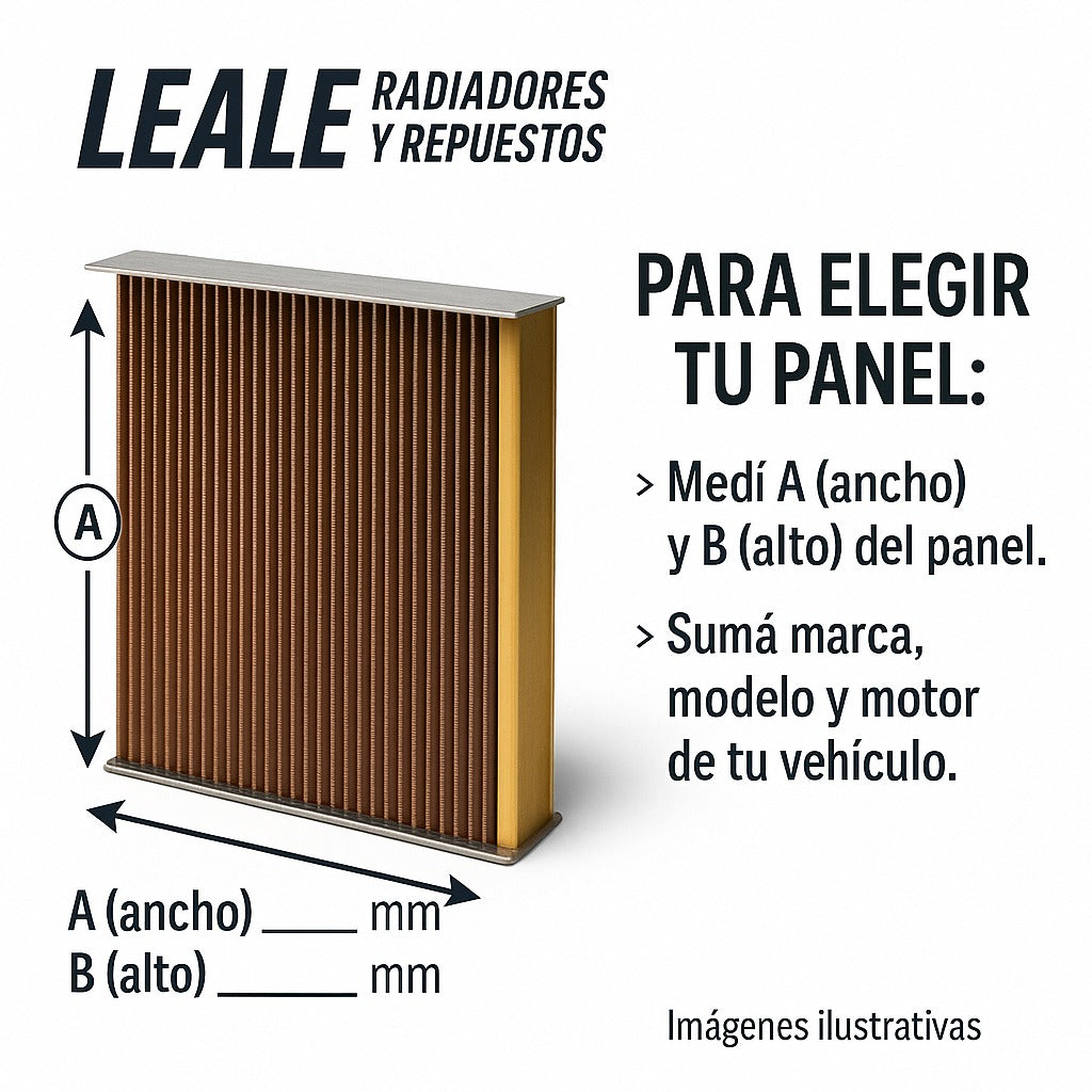 Panel De Radiador Falcon 82/87 Ranchero 67 X 33 4 Filas