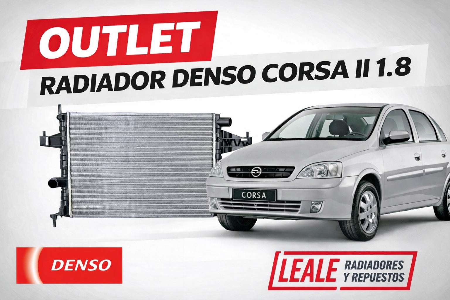 OUTLET! RADIADOR DENSO CORSA II 1.8
