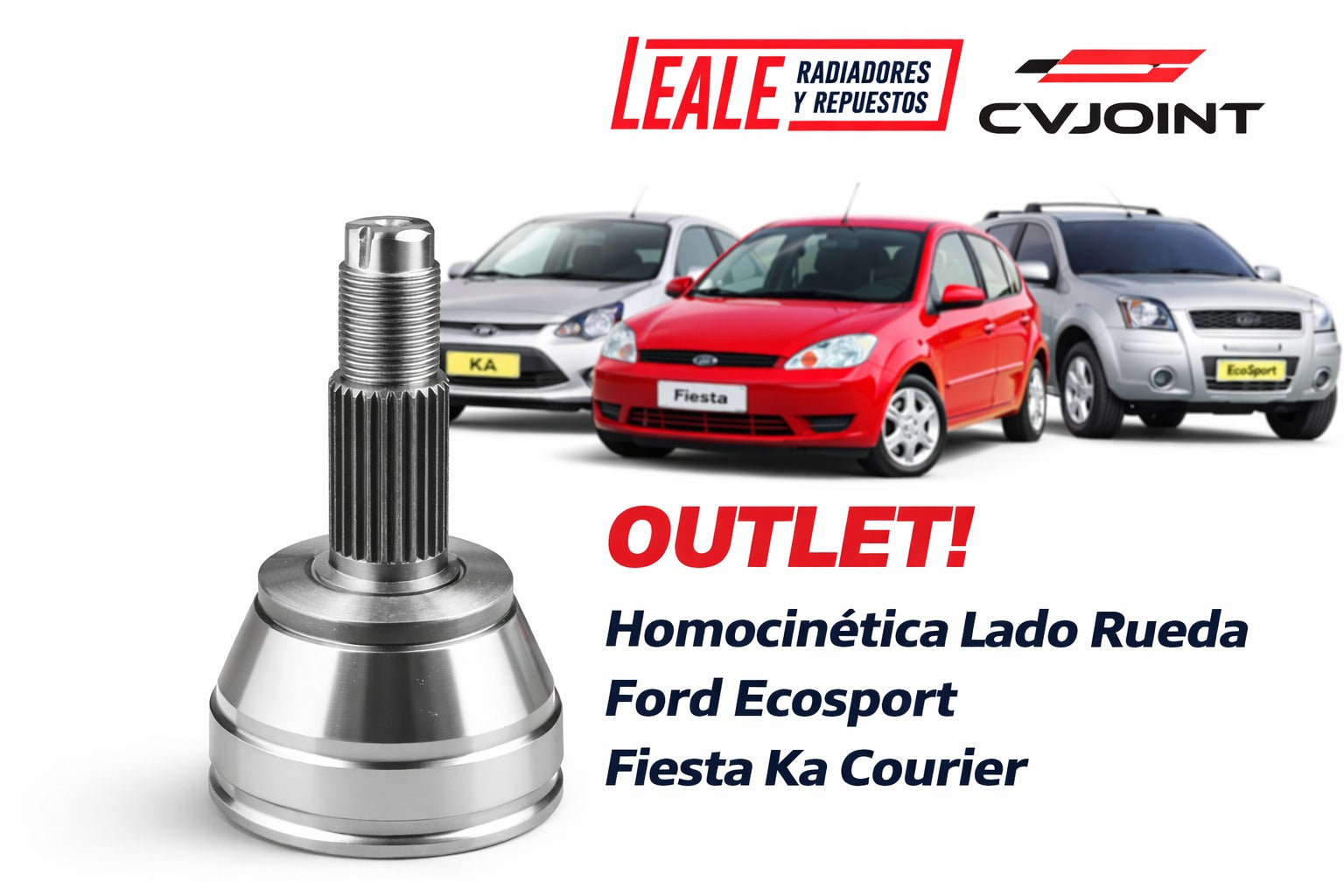OUTLET! Homocinetica Lado Rueda Ford Ecosport Fiesta Ka Courier