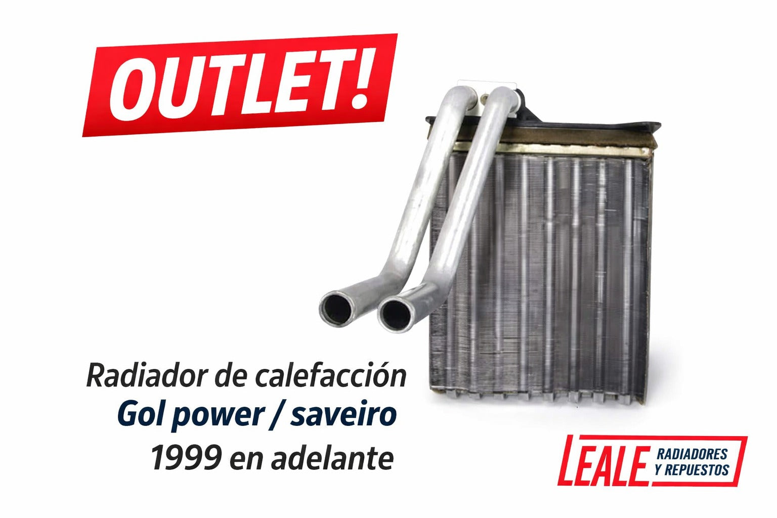OUTLET! Radiador de calefacción Gol power / saveiro 1999 en adelante