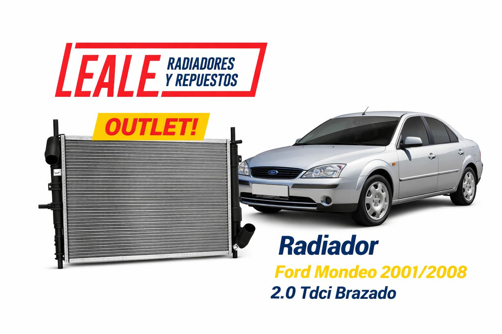 OUTLET! Radiador Ford Mondeo 2001 / 2008 2.0 Tdci Brazado