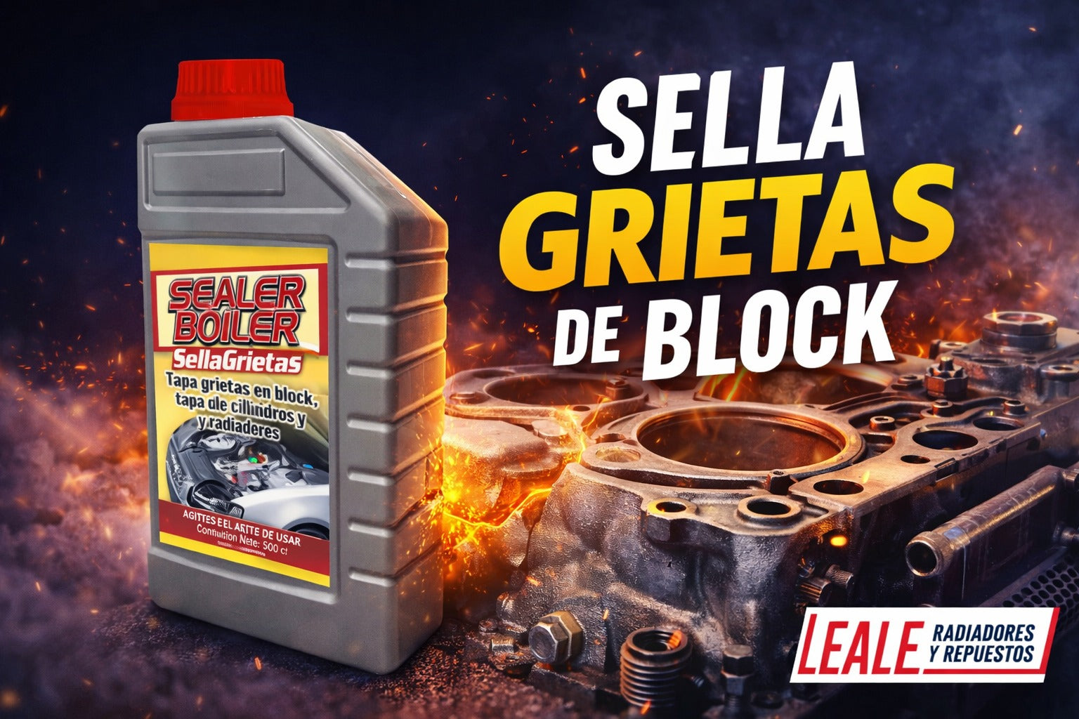 Sella grietas de block Sealer Boiler 450 cc